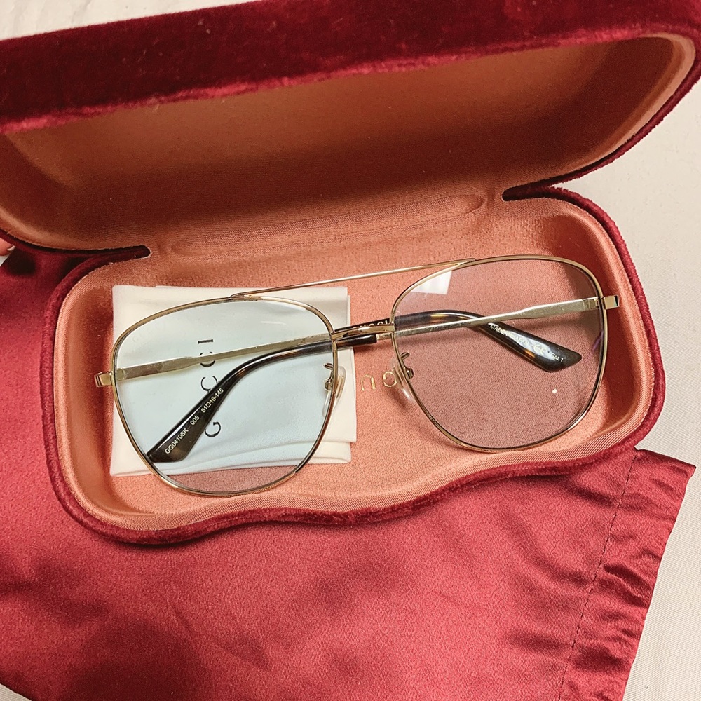 Gucci Navigator Metal Sunglasses
